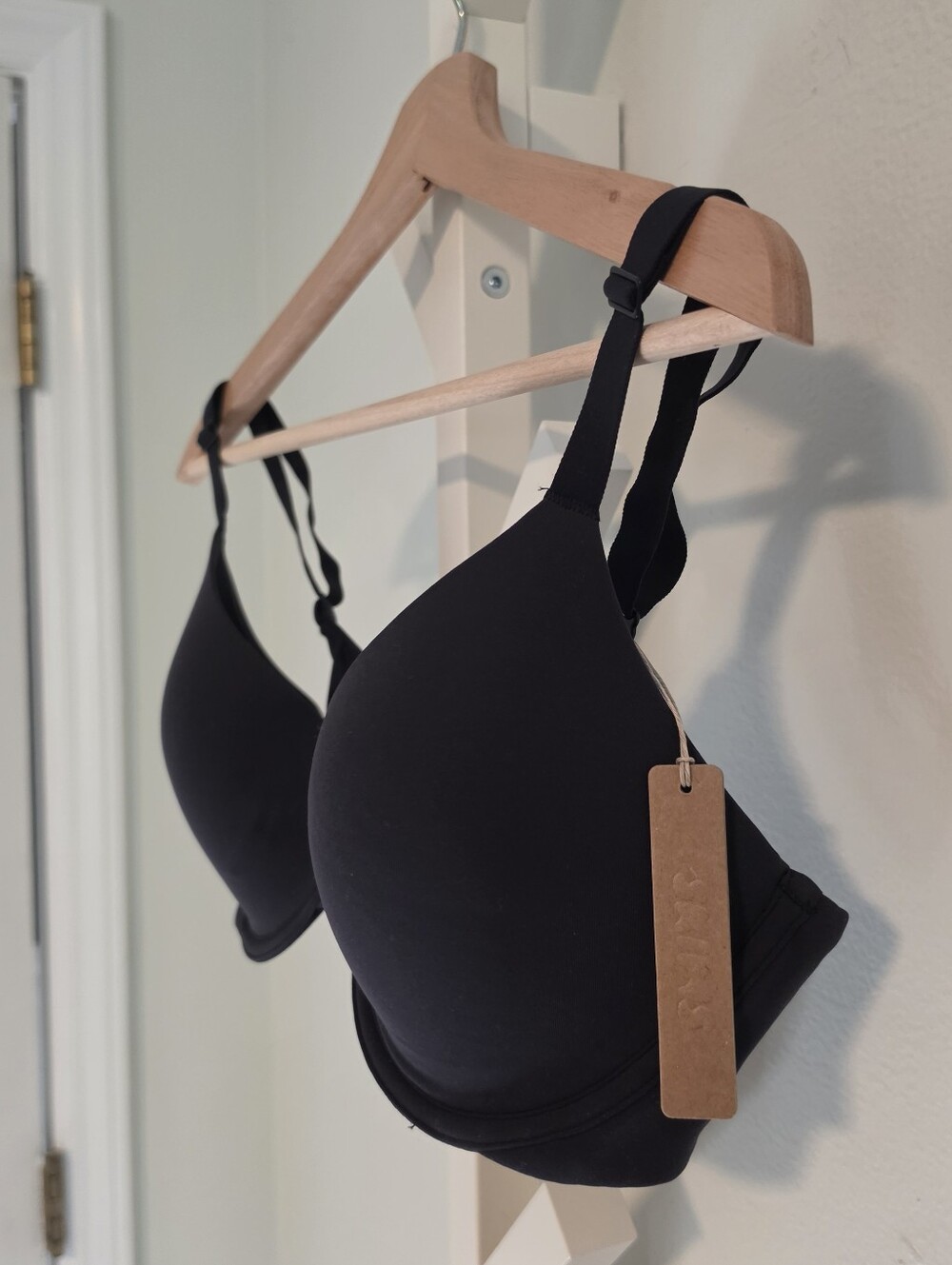 New!SKIMS Fits Everybody Unlined Demi Bra Onyx Black 36D New With Tags Underwire - Picture 5 of 8